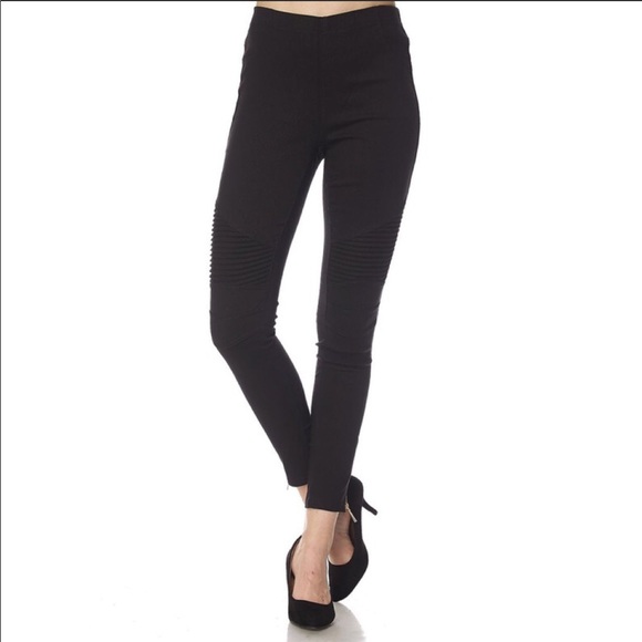 NWT! Stretchy Moto Pant Leggings - Picture 2 of 3